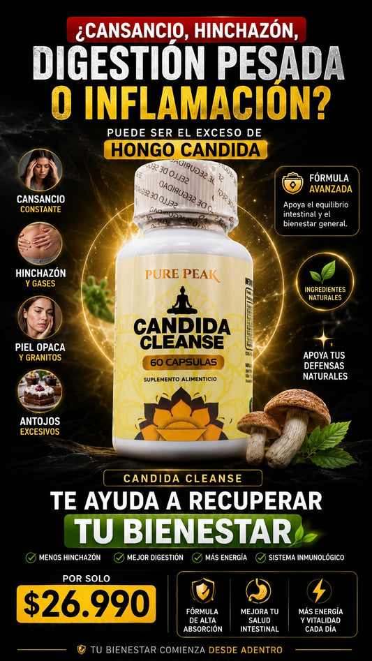 Candida Cleanse (RECUPERA TU BIENESTAR) - 60 Capsulas