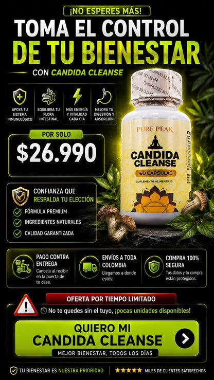 Candida Cleanse (RECUPERA TU BIENESTAR) - 60 Capsulas